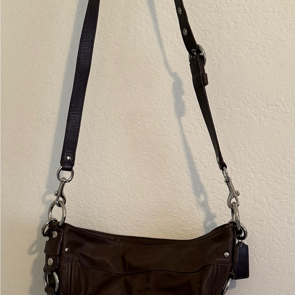 Coach Dark Brown Leather Bag